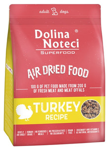 Dolina Noteci Superfood Air Dried Dog Dry Food Turkey Recipe 1kg