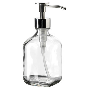 BESTÅENDE Detergent dispenser, clear glass, 320 ml