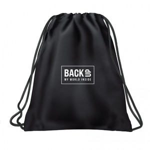 Drawstring Bag School Shoes/Clothes Bag 35x45, black