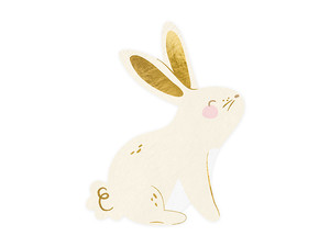 Paper Napkins Bunny 12.5x16cm, 20pcs, assorted colours