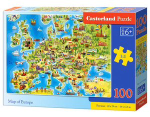 Castor Children's Puzzle Map of Europe 100pcs 6+