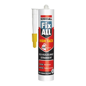 Soudal Sealant Adhesive Fix All High Tack 290ml, white
