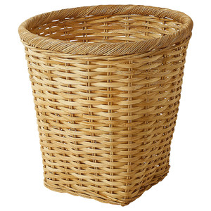 TRUMMIS Wastepaper basket, handmade rattan