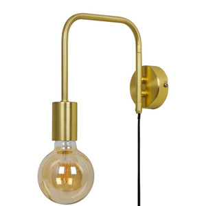 GoodHome Wall Lamp Ghlin 1-p E27, gold