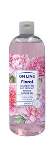 On Line Floral Shower Gel Peony & Rose 500ml