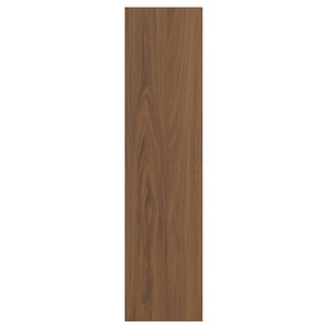 TISTORP Door, brown walnut effect, 20x80 cm