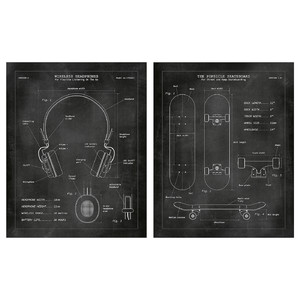 PJÄTTERYD Picture, Blueprints, 40x50 cm