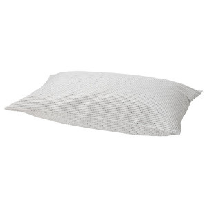 TÅGVECKLARE Pillowcase, white/dark grey, 50x60 cm