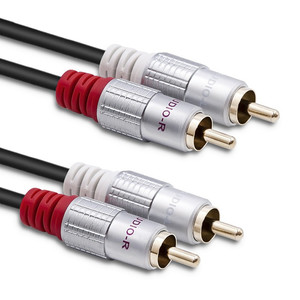 Qoltec Audio Cable 2xRCA male 2xRCA male