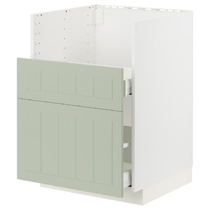 METOD / MAXIMERA Base cab f TALLSJÖN sink, white/Stensund light green, 60x60 cm