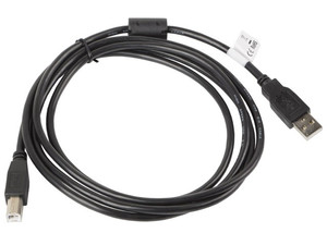 Lanberg USB Cable 2.0 AM-BM 1.8M Ferrite, black