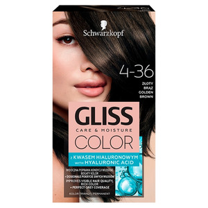 Schwarzkopf Gliss Color Permanent Hair Colour no. 4-36 Golden Brown