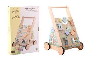 Joueco Wooden Activity Baby Walker The Wildies Family 18m+