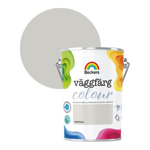 Beckers Matt Latex Paint Vaggfarg Colour 5l soft ecru