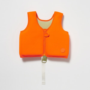 Sunnylife Children's Swim Vest Sonny the Sea Creature Neon Orange, 2-3 years