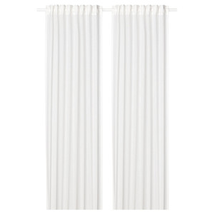 SILVERLÖNN Sheer curtains, 1 pair, white, 145x300 cm