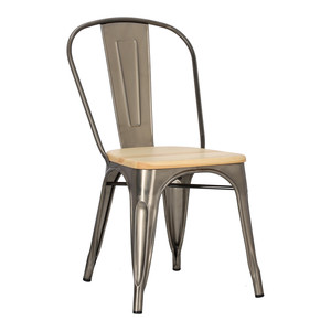 Chair Paris Wood, metallic, pine natural