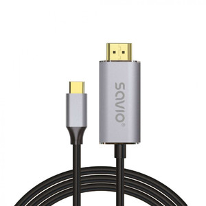 Savio Cable HDMI 2.0B- USB-C v3.1 2m CL-171
