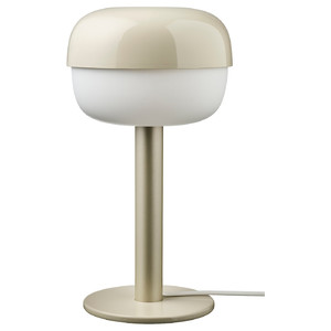 BLÅSVERK Table lamp, beige, 36 cm