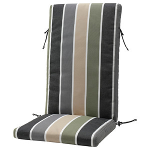 FRÖSÖN Cover for seat/back cushion, outdoor/multicolour stripe pattern, 116x45 cm