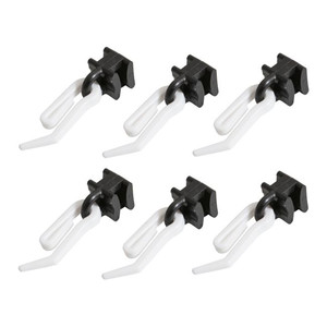 Curtain Track Glider with Pin 10pcs, black
