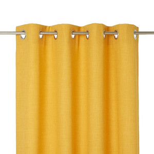 Block-out Curtain GoodHome Novan 140x260cm, mustard yellow