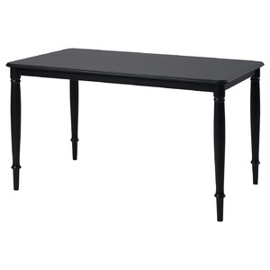 DANDERYD Dining table, black, 130x80 cm