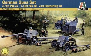 Italeri Plastic Model German Guns Set