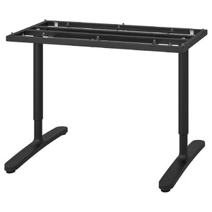 BEKANT Underframe for table top, black, 120x80 cm