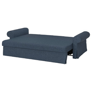VRETSTORP 3-seat sofa-bed, Kilanda dark blue