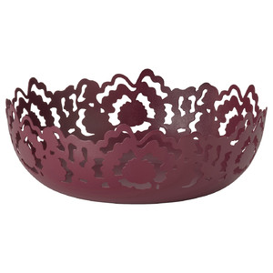 SILKESTRÄD Decorative bowl, brown-red, 18 cm