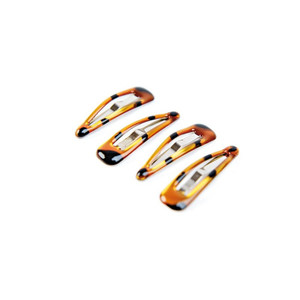 Donegal Hair Clips 4pcs Black / Amber