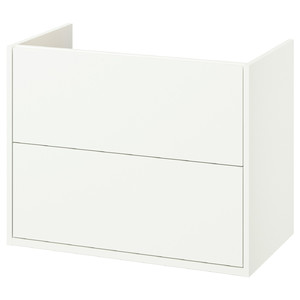 HAVBÄCK Wash-stand with drawers, white, 80x48x63 cm