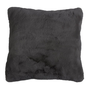 Splendid Cushion Furry 45x45 cm, black