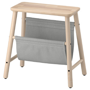 VILTO Storage stool, birch, 45 cm