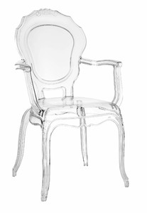 Chair Queen Arm, transparent