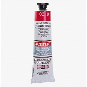 Koh-i-Noor Acrylic Paint Colour 0310 Dark Red 40ml