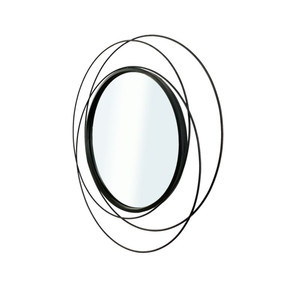 GoodHome Mirror Multiframed 60 cm, black