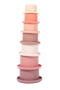 Bo Jungle B-Stacking Cups Bath Toys Lovely Pink 0+