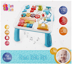 Bam Bam Musical Toy Game Table Toy 12m+