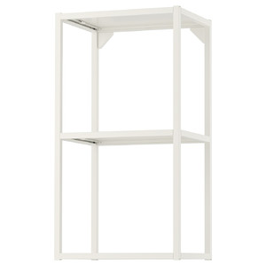 ENHET Wall fr w shelves, white, 40x30x75 cm
