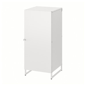 JOSTEIN Shelving unit with door, in/outdoor/white, 41x44x90 cm