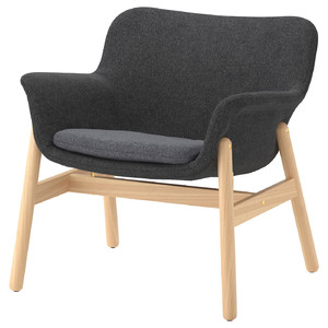 VEDBO Armchair, Gunnared dark grey