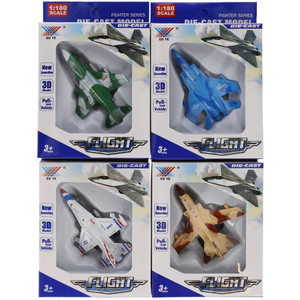 Metal Plane, 1pc, assorted colours, 3+