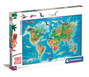Clementoni Children's Puzzle Dinosaurs Map 180pcs 7+