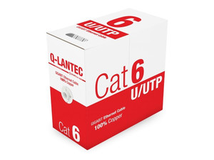 Q-Lantec Ethernet Cable Cat.6 U/UTP Copper KIU6PVC305Q 305m, grey