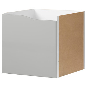 KALLAX Insert with door, grey, 33x33 cm