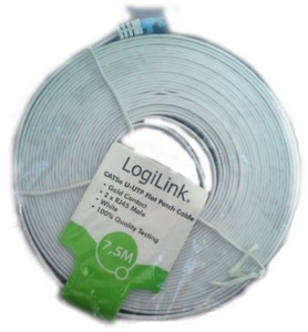 LogiLink cat. 5e U-UTP Flat Patch Cable, 15m