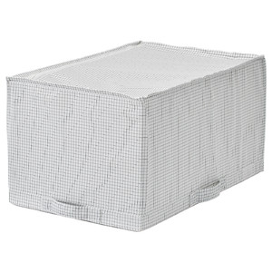 STUK  Storage case, white/grey, 34x51x28 cm