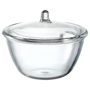 VINTERTICKA Sugar bowl, clear glass